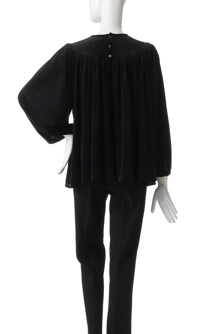 【ビリティス ディセッタン/Bilitis dix-sept ans】のベロアブラウス 人気、トレンドファッション・服の通販 founy(ファニー) 　ファッション　Fashion　レディースファッション　Fashion for Women　トップス・カットソー　Cut & Sew Tops　シャツ・ブラウス・オフィスカジュアル　Elegant Blouses & Button-Ups　ベロアトップス　Velour Tops / Velvet-Look Items　なめらか　Smooth, Silky Texture　ギャザー　Gathered, Ruffled　シンプル　Simple, Minimal　スリーブ　Sleeve, Long Sleeve / Short Sleeve　ダウン　Down, Puffer　デニム　Denim, Jeans Material　ベロア　Velour, Soft Velvet　ロング　Long, Long-Length　エレガント 上品　Elegant　other-4|ID: prp329100004650993 ipo3291000000034706357