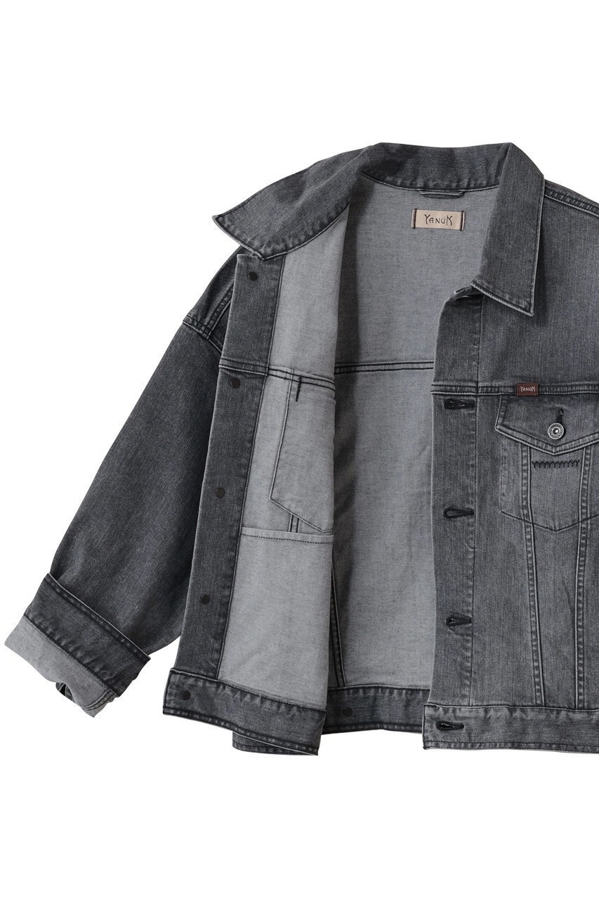 【ヤヌーク/YANUK】のジーンジャケット 人気、トレンドファッション・服の通販 founy(ファニー) 　ファッション　Fashion　レディースファッション　Fashion for Women　アウター　Coat / Outerwear Collection　レディースジャケット・軽アウター　Jackets　コンパクト　Compact, Small Size　ジャケット　Jacket, Outerwear　トレンド　Trend, Trending Now　ドロップ　Drop Shoulder, Dropped Style　バランス　Balance, Style Balance　ボトム　Bottoms, Lower Wear　other-6|ID: prp329100004650995 ipo3291000000036764044