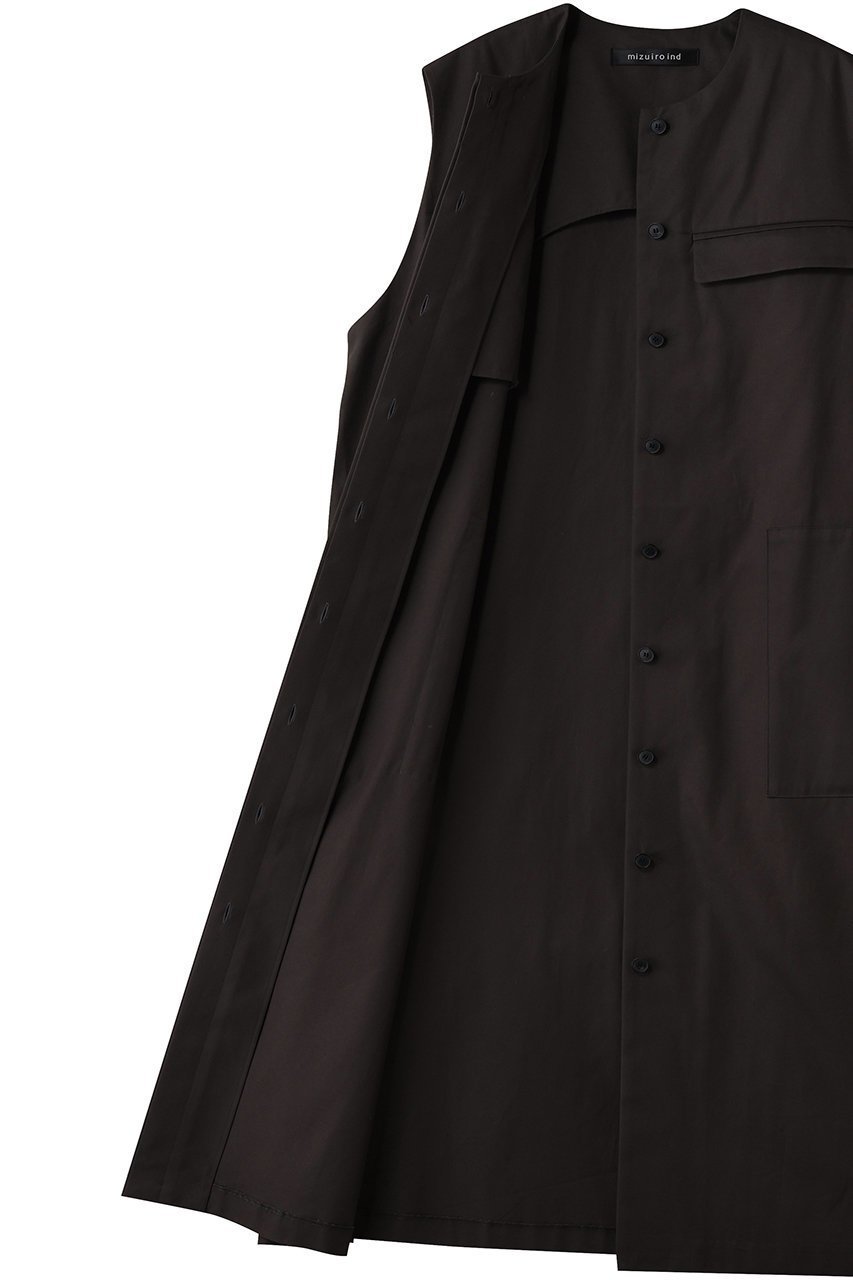 【ミズイロ インド/mizuiro ind】のcrew neck long gilet with pockets ジレ 人気、トレンドファッション・服の通販 founy(ファニー) 　ファッション　Fashion　レディースファッション　Fashion for Women　アウター　Coat / Outerwear Collection　レディースジャケット・軽アウター　Jackets　2025年　2025　2025-2026秋冬・A/W　Autumn/Winter 2025–26 AW25–26　ジャケット　Jacket, Outerwear　ベスト　Vest, Waistcoat　ポケット　Pocket, Pocket Detail　マニッシュ　Mannish, Boyish　ロング　Long, Long-Length　ワーク　Workwear, Utility Style　A/W・秋冬　Autumn/Winter　other-6|ID: prp329100004650997 ipo3291000000033602719
