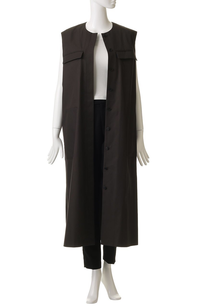 【ミズイロ インド/mizuiro ind】のcrew neck long gilet with pockets ジレ 人気、トレンドファッション・服の通販 founy(ファニー) 　ファッション　Fashion　レディースファッション　Fashion for Women　アウター　Coat / Outerwear Collection　レディースジャケット・軽アウター　Jackets　2025年　2025　2025-2026秋冬・A/W　Autumn/Winter 2025–26 AW25–26　ジャケット　Jacket, Outerwear　ベスト　Vest, Waistcoat　ポケット　Pocket, Pocket Detail　マニッシュ　Mannish, Boyish　ロング　Long, Long-Length　ワーク　Workwear, Utility Style　A/W・秋冬　Autumn/Winter　other-7|ID: prp329100004650997 ipo3291000000033602720