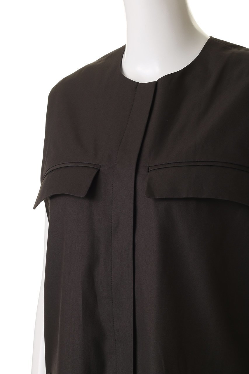 【ミズイロ インド/mizuiro ind】のポケット付きクルーネックロングジレ 人気、トレンドファッション・服の通販 founy(ファニー) 　ファッション　Fashion　レディースファッション　Fashion for Women　アウター　Coat / Outerwear Collection　レディースジャケット・軽アウター　Jackets　ジャケット　Jacket, Outerwear　ベスト　Vest, Waistcoat　ポケット　Pocket, Pocket Detail　マニッシュ　Mannish, Boyish　ロング　Long, Long-Length　ワーク　Workwear, Utility Style　A/W・秋冬　Autumn/Winter　other-5|ID: prp329100004650997 ipo3291000000035583346