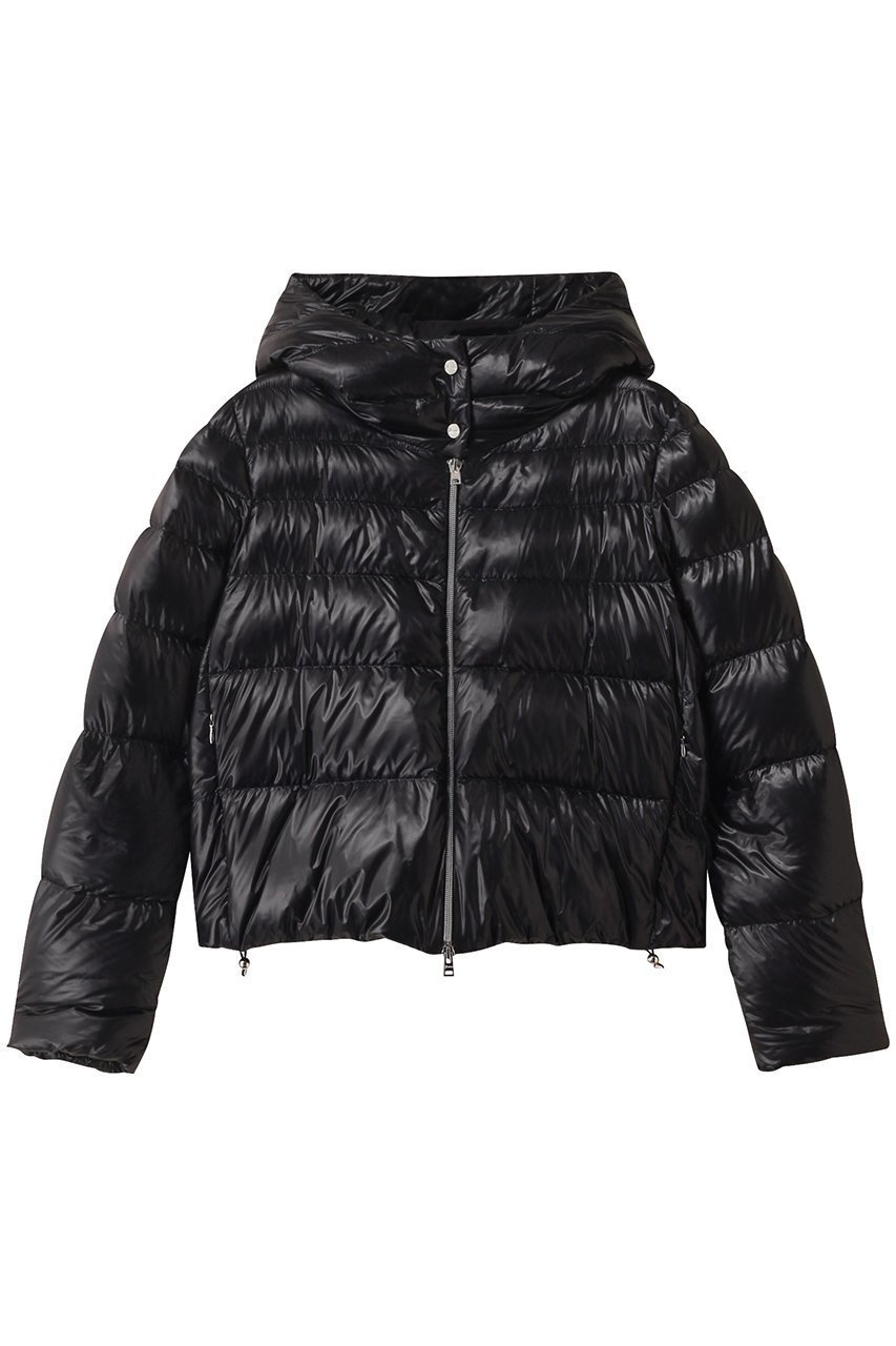 【ヘルノ/HERNO】のはっ水ナイロン ダウンブルゾン インテリア・キッズ・メンズ・レディースファッション・服の通販 founy(ファニー) 　ファッション　Fashion　レディースファッション　Fashion for Women　アウター　Coat / Outerwear Collection　レディースジャケット・軽アウター　Jackets　ブルゾンジャケット・スポーティアウター　Blouson Jackets　2025年　2025　2025-2026秋冬・A/W　Autumn/Winter 2025–26 AW25–26　クロップド　Cropped, Short Length　ジャケット　Jacket, Outerwear　ダウン　Down, Puffer　ブルゾン　Blouson, Bomber Jacket　冬　Winter / This Winter　A/W・秋冬　Autumn/Winter　ブラック|ID: prp329100004650999 ipo3291000000033602734