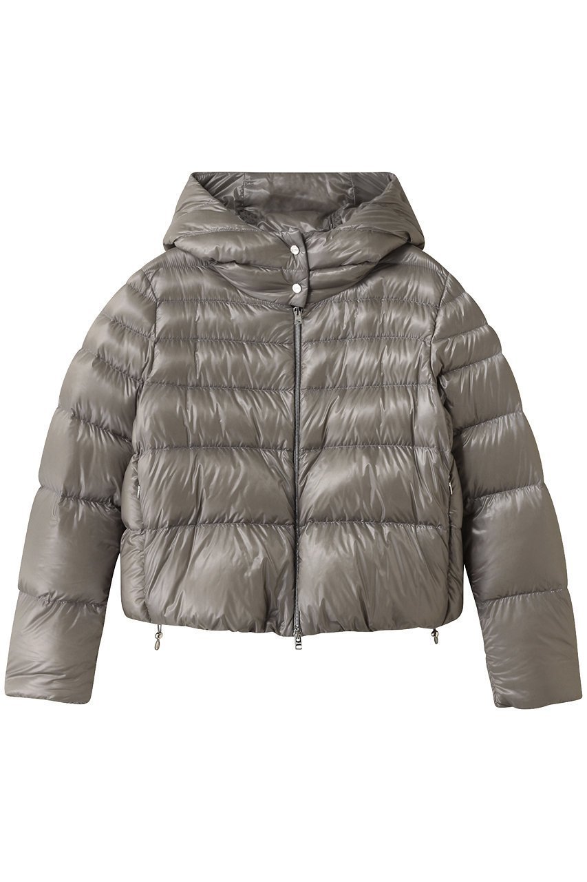 【ヘルノ/HERNO】のはっ水ナイロン ダウンブルゾン インテリア・キッズ・メンズ・レディースファッション・服の通販 founy(ファニー) ファッション Fashion レディースファッション Fashion for Women アウター Coat / Outerwear Collection レディースジャケット・軽アウター Jackets ブルゾンジャケット・スポーティアウター Blouson Jackets クロップド Cropped, Short Length ジャケット Jacket, Outerwear ダウン Down, Puffer ブルゾン Blouson, Bomber Jacket 冬 Winter / This Winter グレー|ID: prp329100004650999 ipo3291000000036064477