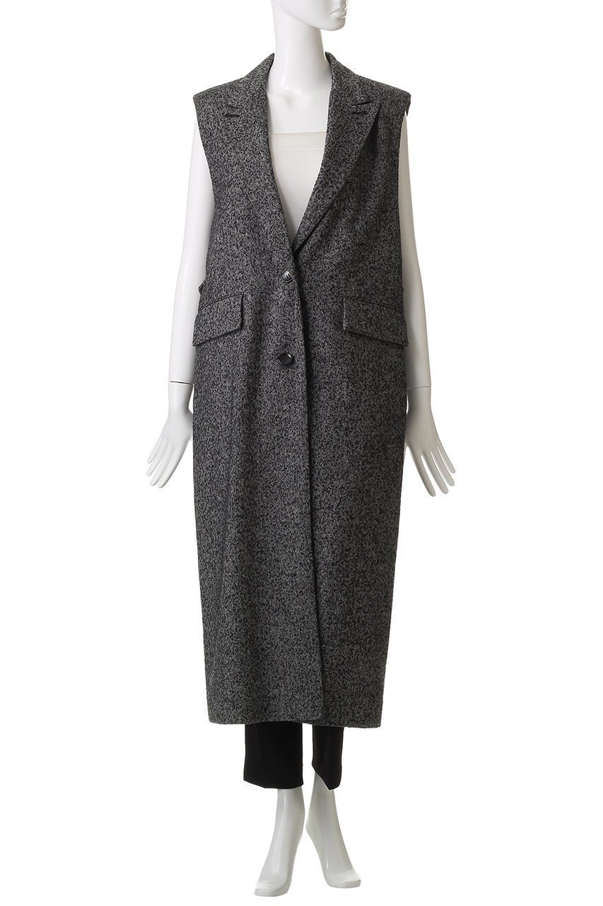 【サクラ/SACRA】のプレミアムヘリンボーンツイードロングジレ 人気、トレンドファッション・服の通販 founy(ファニー) 　ファッション　Fashion　レディースファッション　Fashion for Women　アウター　Coat / Outerwear Collection　レディースジャケット・軽アウター　Jackets　2025年　2025　2025-2026秋冬・A/W　Autumn/Winter 2025–26 AW25–26　イタリア　Italy　ショルダー　Shoulder, Shoulder Strap　ジャケット　Jacket, Outerwear　ベスト　Vest, Waistcoat　マニッシュ　Mannish, Boyish　エレガント 上品　Elegant　別注　Limited Edition, Custom Order　A/W・秋冬　Autumn/Winter　other-2|ID: prp329100004651000 ipo3291000000033602745