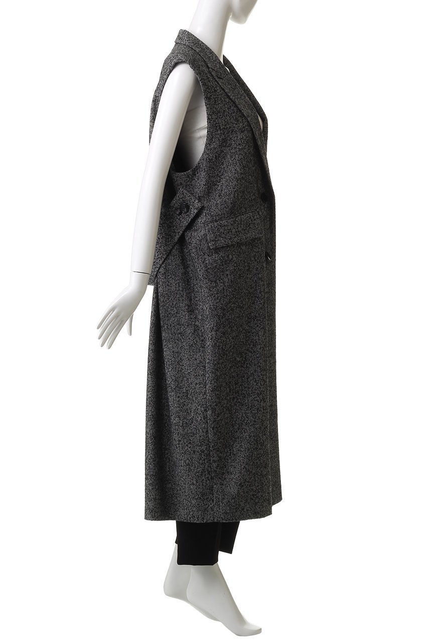 【サクラ/SACRA】のプレミアムヘリンボーンツイードロングジレ 人気、トレンドファッション・服の通販 founy(ファニー) 　ファッション　Fashion　レディースファッション　Fashion for Women　アウター　Coat / Outerwear Collection　レディースジャケット・軽アウター　Jackets　2025年　2025　2025-2026秋冬・A/W　Autumn/Winter 2025–26 AW25–26　イタリア　Italy　ショルダー　Shoulder, Shoulder Strap　ジャケット　Jacket, Outerwear　ベスト　Vest, Waistcoat　マニッシュ　Mannish, Boyish　エレガント 上品　Elegant　別注　Limited Edition, Custom Order　A/W・秋冬　Autumn/Winter　other-3|ID: prp329100004651000 ipo3291000000033602746