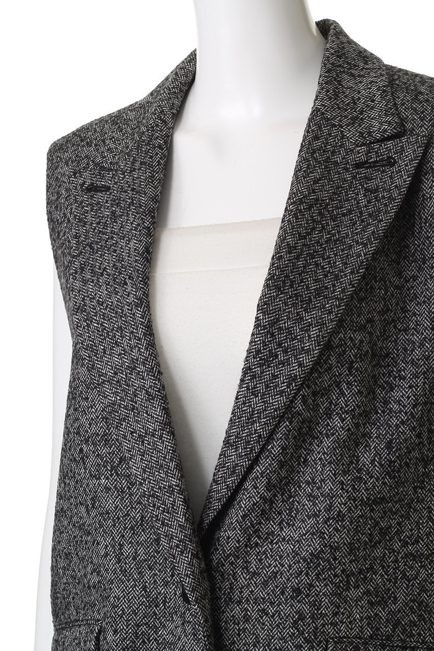 【サクラ/SACRA】のプレミアムヘリンボーンツイードロングジレ 人気、トレンドファッション・服の通販 founy(ファニー) 　ファッション　Fashion　レディースファッション　Fashion for Women　アウター　Coat / Outerwear Collection　レディースジャケット・軽アウター　Jackets　2025年　2025　2025-2026秋冬・A/W　Autumn/Winter 2025–26 AW25–26　イタリア　Italy　ショルダー　Shoulder, Shoulder Strap　ジャケット　Jacket, Outerwear　ベスト　Vest, Waistcoat　マニッシュ　Mannish, Boyish　エレガント 上品　Elegant　別注　Limited Edition, Custom Order　A/W・秋冬　Autumn/Winter　other-5|ID: prp329100004651000 ipo3291000000033602748