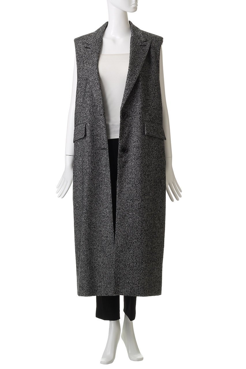【サクラ/SACRA】のプレミアムヘリンボーンツイードロングジレ 人気、トレンドファッション・服の通販 founy(ファニー) 　ファッション　Fashion　レディースファッション　Fashion for Women　アウター　Coat / Outerwear Collection　レディースジャケット・軽アウター　Jackets　2025年　2025　2025-2026秋冬・A/W　Autumn/Winter 2025–26 AW25–26　イタリア　Italy　ショルダー　Shoulder, Shoulder Strap　ジャケット　Jacket, Outerwear　ベスト　Vest, Waistcoat　マニッシュ　Mannish, Boyish　エレガント 上品　Elegant　別注　Limited Edition, Custom Order　A/W・秋冬　Autumn/Winter　other-7|ID: prp329100004651000 ipo3291000000033602750
