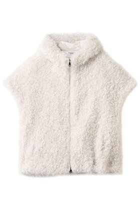 【リナージオ/LIGNAGGIO】 【ELLE SHOP限定】巻き毛フェイク フレンチスリーブ フードジレ人気、トレンドファッション・服の通販 founy(ファニー) ファッション Fashion レディースファッション Fashion for Women アウター Coat / Outerwear Collection レディースジャケット・軽アウター Jackets ジャケット Jacket, Outerwear スリーブ Sleeve, Long Sleeve / Short Sleeve ダウン Down, Puffer デニム Denim, Jeans Material フェイク Faux, Fake フェイクファー Faux Fur, Imitation Fur フレンチ French, French Style ベスト Vest, Waistcoat リュクス Luxury, Elegant, High-End, Chic |ID:prp329100004651009