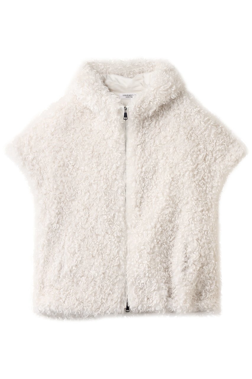 【リナージオ/LIGNAGGIO】の【ELLE SHOP限定】巻き毛フェイク フレンチスリーブ フードジレ インテリア・キッズ・メンズ・レディースファッション・服の通販 founy(ファニー) ファッション Fashion レディースファッション Fashion for Women アウター Coat / Outerwear Collection レディースジャケット・軽アウター Jackets ジャケット Jacket, Outerwear スリーブ Sleeve, Long Sleeve / Short Sleeve ダウン Down, Puffer デニム Denim, Jeans Material フェイク Faux, Fake フェイクファー Faux Fur, Imitation Fur フレンチ French, French Style ベスト Vest, Waistcoat リュクス Luxury, Elegant, High-End, Chic アイボリー|ID: prp329100004651009 ipo3291000000035723855