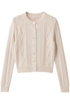 【デミーリー/DEMYLEE】のCOLETTE ソフトコットン ケーブルニットカーディガン 人気、トレンドファッション・服の通販 founy(ファニー) ファッション Fashion レディースファッション Fashion for Women トップス・カットソー Cut & Sew Tops ニット Knit Tops & Sweaters カーディガン・羽織り Layered Style Cardigans 2025年 2025 2025-2026秋冬・A/W Autumn/Winter 2025–26 AW25–26 インナー Innerwear カーディガン Cardigan, Knitwear クラシカル Classical, Vintage-Inspired 冬 Winter / This Winter 春 Spring 秋 Autumn A/W・秋冬 Autumn/Winter thumbnail オフホワイト|ID: prp329100004651012 ipo3291000000033602861