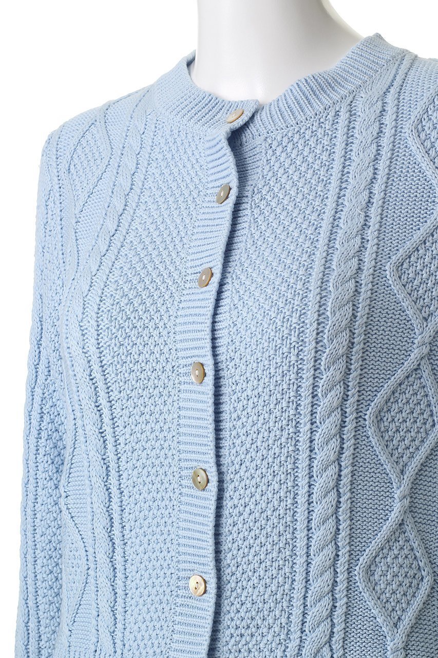 【デミーリー/DEMYLEE】のCOLETTE ソフトコットン ケーブルニットカーディガン 人気、トレンドファッション・服の通販 founy(ファニー) 　ファッション　Fashion　レディースファッション　Fashion for Women　トップス・カットソー　Cut & Sew Tops　ニット　Knit Tops & Sweaters　カーディガン・羽織り　Layered Style Cardigans　2025年　2025　2025-2026秋冬・A/W　Autumn/Winter 2025–26 AW25–26　インナー　Innerwear　カーディガン　Cardigan, Knitwear　クラシカル　Classical, Vintage-Inspired　冬　Winter / This Winter　春　Spring　秋　Autumn　A/W・秋冬　Autumn/Winter　other-5|ID: prp329100004651012 ipo3291000000033602866