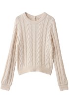 【デミーリー/DEMYLEE】のHILDA ソフトコットン 2WAYケーブルニット オフホワイト|ID: prp329100004651013 ipo3291000000036064511