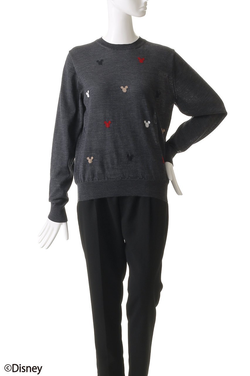 【スローン/SLOANE】のMICKEY MOUSE/16Gインターシャ編み ウール クルーネック ニットトップス 人気、トレンドファッション・服の通販 founy(ファニー) ファッション Fashion レディースファッション Fashion for Women トップス・カットソー Cut & Sew Tops ニット Knit Tops & Sweaters カジュアルプルオーバー・ニットトップス Pullovers & Knit Tops / Casual Pullovers ハンド Hand, Handmade モチーフ Motif, Design Theme other-2|ID: prp329100004651014 ipo3291000000035299211