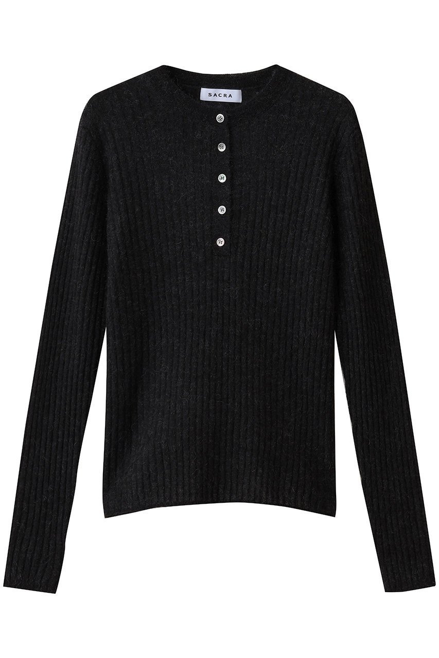 【サクラ/SACRA】のエクストラファインモヘヤリブプルオーバー インテリア・キッズ・メンズ・レディースファッション・服の通販 founy(ファニー) 　ファッション　Fashion　レディースファッション　Fashion for Women　トップス・カットソー　Cut & Sew Tops　ニット　Knit Tops & Sweaters　カジュアルプルオーバー・ニットトップス　Pullovers & Knit Tops / Casual Pullovers　2025年　2025　2025-2026秋冬・A/W　Autumn/Winter 2025–26 AW25–26　リラックス　Relax, Relaxed Fit　ワイドリブ　Wide Rib, Wide Ribbed Knit　A/W・秋冬　Autumn/Winter　ブラック|ID: prp329100004651015 ipo3291000000033602883