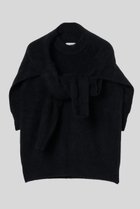 【イロット/IIROT】のアルパカ ギミック ニット 人気、トレンドファッション・服の通販 founy(ファニー) ファッション Fashion レディースファッション Fashion for Women トップス・カットソー Cut & Sew Tops ニット Knit Tops & Sweaters カジュアルプルオーバー・ニットトップス Pullovers & Knit Tops / Casual Pullovers 半袖 Short Sleeve, Half Sleeve thumbnail ブラック|ID: prp329100004651016 ipo3291000000033994824