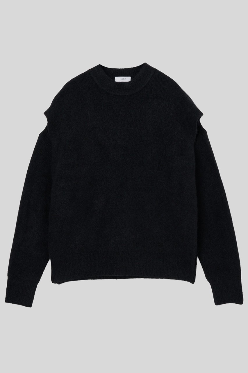 【イロット/IIROT】のアルパカ ギミック ニット 人気、トレンドファッション・服の通販 founy(ファニー) 　ファッション　Fashion　レディースファッション　Fashion for Women　トップス・カットソー　Cut & Sew Tops　ニット　Knit Tops & Sweaters　カジュアルプルオーバー・ニットトップス　Pullovers & Knit Tops / Casual Pullovers　半袖　Short Sleeve, Half Sleeve　other-2|ID: prp329100004651016 ipo3291000000035904421