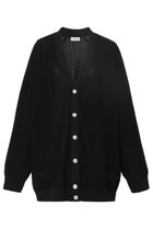 【マディソンブルー/MADISONBLUE】のBIG KNIT V CD MESH メッシュニットVカーディガン ブラック|ID:prp329100004651017