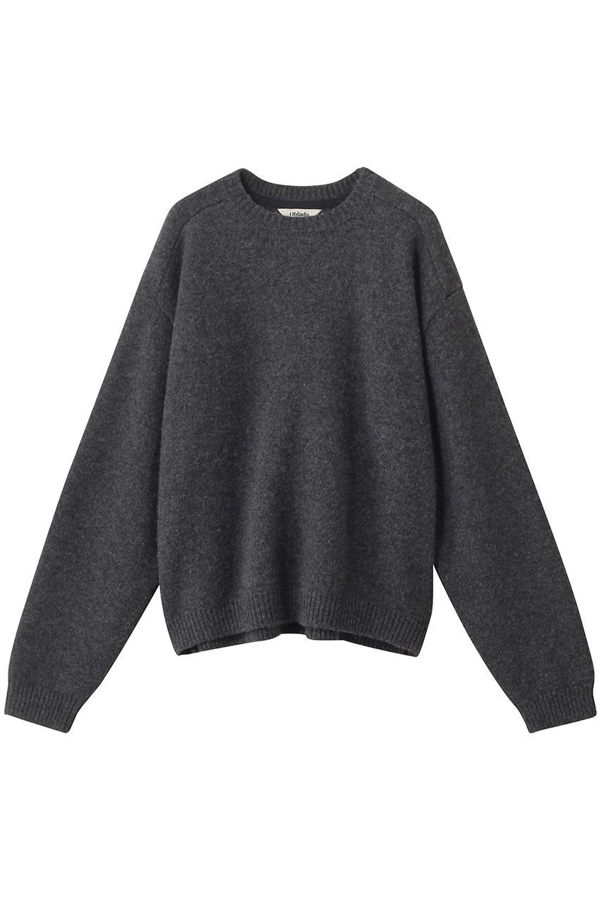 【オブラダ/Oblada】のWILLIAM ニットプルオーバー インテリア・キッズ・メンズ・レディースファッション・服の通販 founy(ファニー) 　ファッション　Fashion　レディースファッション　Fashion for Women　トップス・カットソー　Cut & Sew Tops　ニット　Knit Tops & Sweaters　カジュアルプルオーバー・ニットトップス　Pullovers & Knit Tops / Casual Pullovers　2025年　2025　2025-2026秋冬・A/W　Autumn/Winter 2025–26 AW25–26　シンプル　Simple, Minimal　トレンド　Trend, Trending Now　バランス　Balance, Style Balance　今季　This Season, Current Season　A/W・秋冬　Autumn/Winter　グレー|ID: prp329100004651018 ipo3291000000033602913