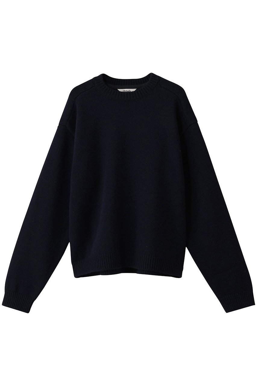 【オブラダ/Oblada】のWILLIAM ニットプルオーバー インテリア・キッズ・メンズ・レディースファッション・服の通販 founy(ファニー) 　ファッション　Fashion　レディースファッション　Fashion for Women　トップス・カットソー　Cut & Sew Tops　ニット　Knit Tops & Sweaters　カジュアルプルオーバー・ニットトップス　Pullovers & Knit Tops / Casual Pullovers　シンプル　Simple, Minimal　トレンド　Trend, Trending Now　バランス　Balance, Style Balance　今季　This Season, Current Season　A/W・秋冬　Autumn/Winter　ネイビー|ID: prp329100004651018 ipo3291000000034017095