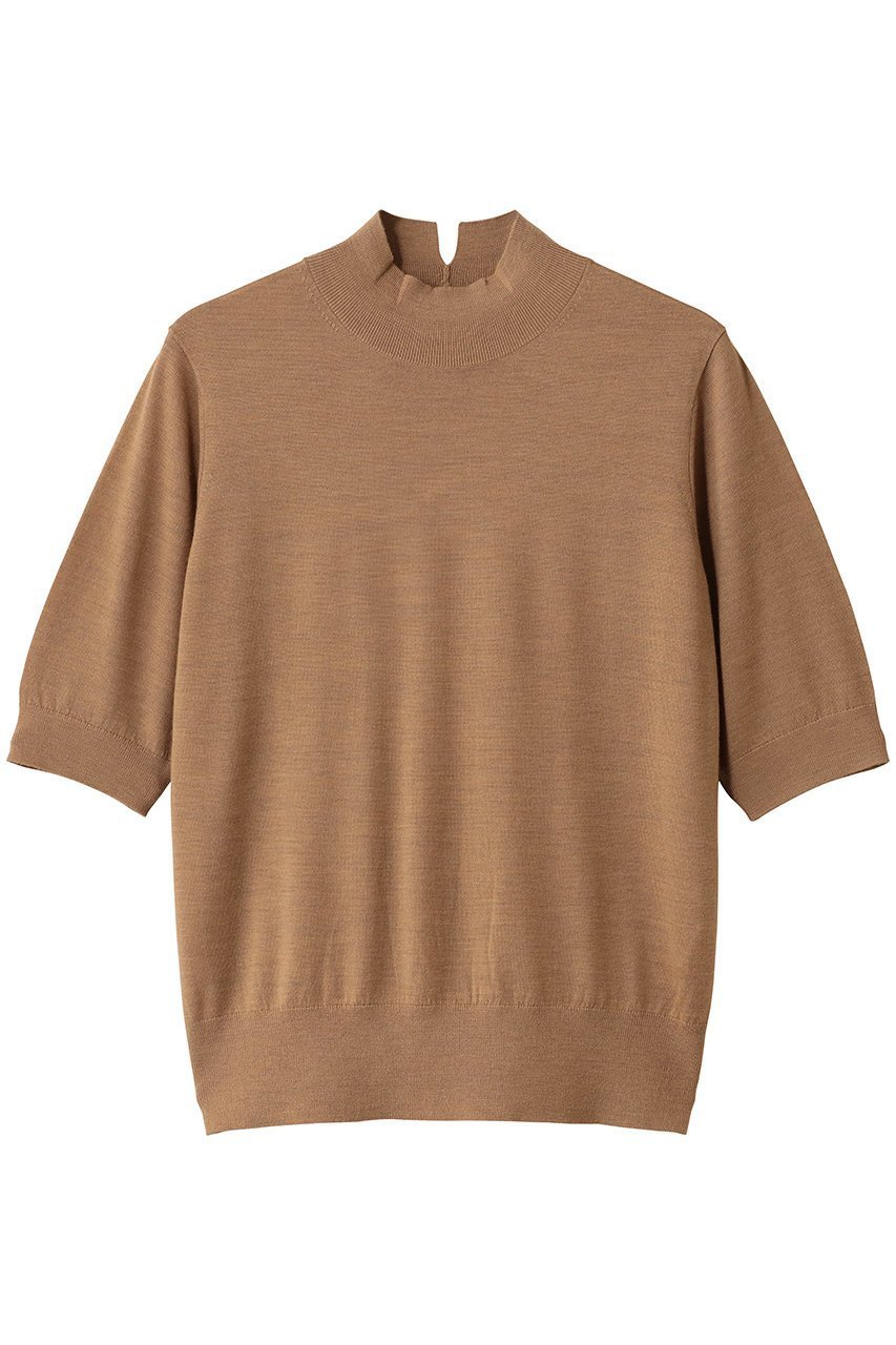 【アナイ/ANAYI】のスーパーFメリノハイネックプルオーバー インテリア・キッズ・メンズ・レディースファッション・服の通販 founy(ファニー) 　ファッション　Fashion　レディースファッション　Fashion for Women　トップス・カットソー　Cut & Sew Tops　ニット　Knit Tops & Sweaters　カジュアルプルオーバー・ニットトップス　Pullovers & Knit Tops / Casual Pullovers　スリーブ　Sleeve, Long Sleeve / Short Sleeve　ハイネック　High Neck, Mock Neck　ハーフ　Half, Half-Length　定番　Standard, Basic Item　キャメル|ID: prp329100004651019 ipo3291000000035829089