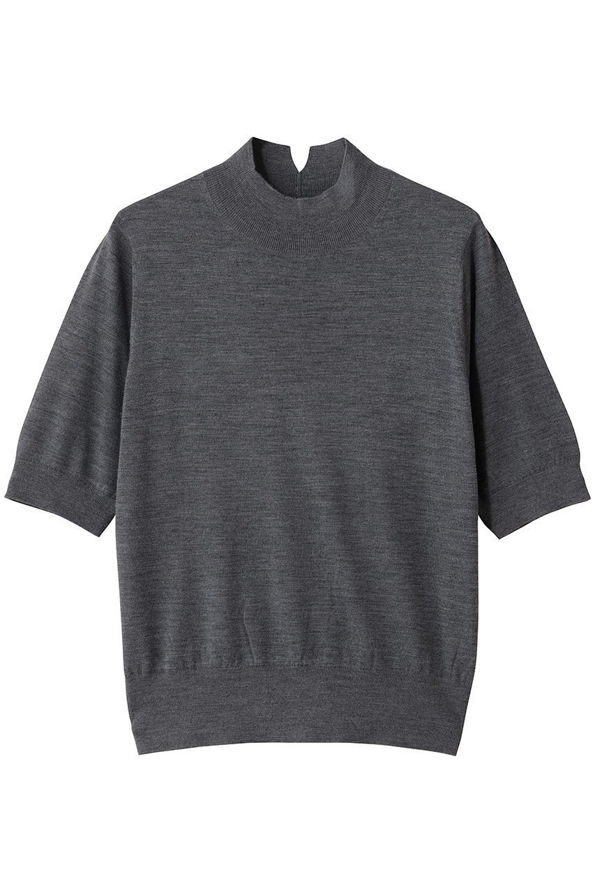 【アナイ/ANAYI】のスーパーFメリノハイネックプルオーバー インテリア・キッズ・メンズ・レディースファッション・服の通販 founy(ファニー) 　ファッション　Fashion　レディースファッション　Fashion for Women　トップス・カットソー　Cut & Sew Tops　ニット　Knit Tops & Sweaters　カジュアルプルオーバー・ニットトップス　Pullovers & Knit Tops / Casual Pullovers　スリーブ　Sleeve, Long Sleeve / Short Sleeve　ハイネック　High Neck, Mock Neck　ハーフ　Half, Half-Length　定番　Standard, Basic Item　チャコールグレー|ID: prp329100004651019 ipo3291000000035829092