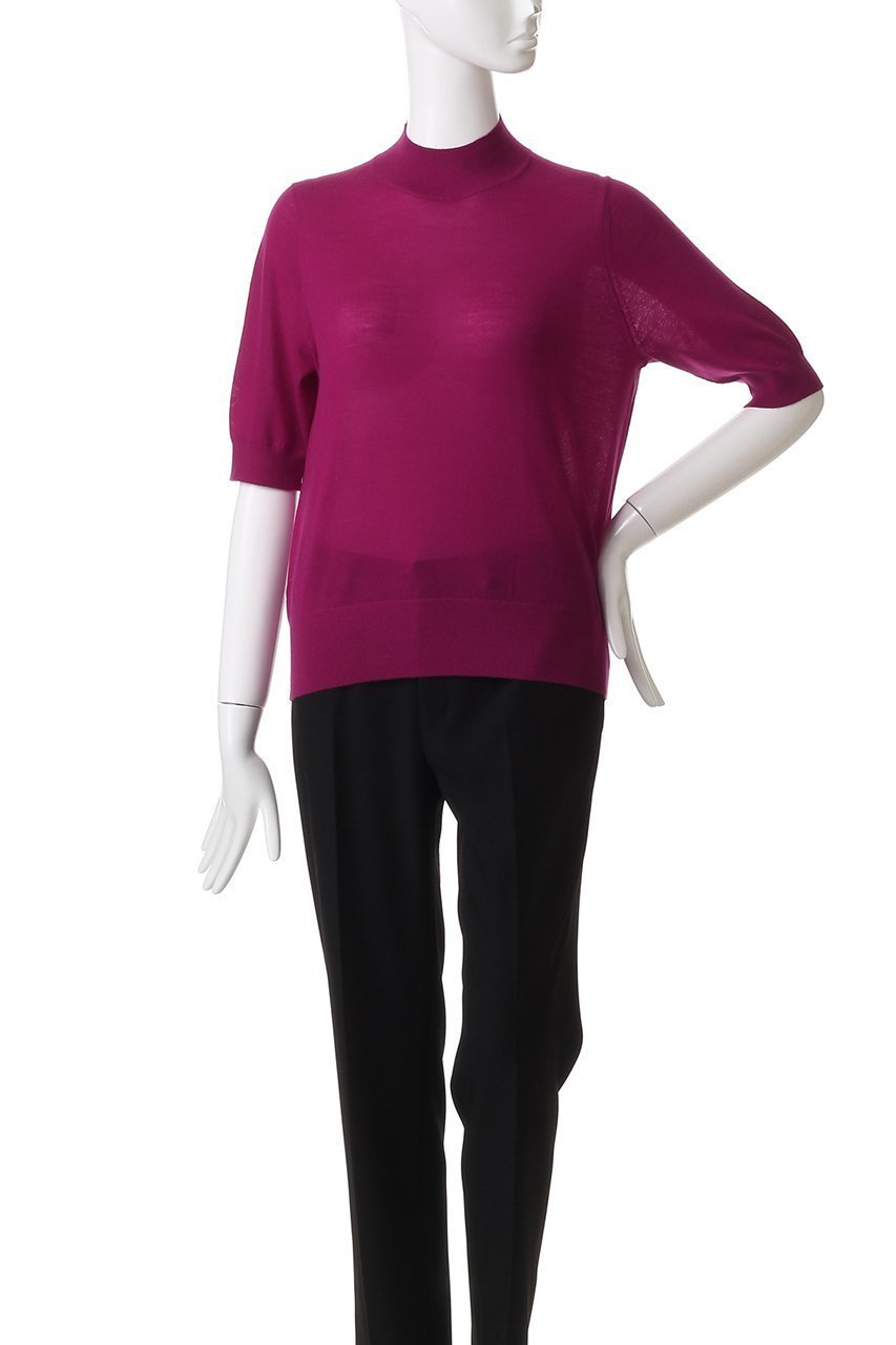 【アナイ/ANAYI】のスーパーFメリノハイネックプルオーバー 人気、トレンドファッション・服の通販 founy(ファニー) 　ファッション　Fashion　レディースファッション　Fashion for Women　トップス・カットソー　Cut & Sew Tops　ニット　Knit Tops & Sweaters　カジュアルプルオーバー・ニットトップス　Pullovers & Knit Tops / Casual Pullovers　スリーブ　Sleeve, Long Sleeve / Short Sleeve　ハイネック　High Neck, Mock Neck　ハーフ　Half, Half-Length　定番　Standard, Basic Item　other-2|ID: prp329100004651019 ipo3291000000035829094