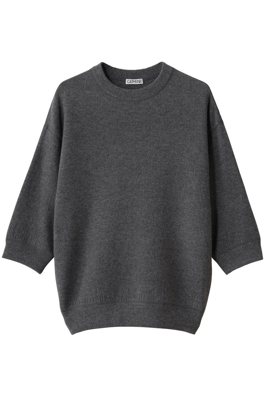 【ウィムガゼット/Whim Gazette】の【GEMINI】ニット インテリア・キッズ・メンズ・レディースファッション・服の通販 founy(ファニー) 　ファッション　Fashion　レディースファッション　Fashion for Women　トップス・カットソー　Cut & Sew Tops　ニット　Knit Tops & Sweaters　カジュアルプルオーバー・ニットトップス　Pullovers & Knit Tops / Casual Pullovers　2025年　2025　2025-2026秋冬・A/W　Autumn/Winter 2025–26 AW25–26　なめらか　Smooth, Silky Texture　ショルダー　Shoulder, Shoulder Strap　シンプル　Simple, Minimal　ドロップ　Drop Shoulder, Dropped Style　A/W・秋冬　Autumn/Winter　グレー|ID: prp329100004651021 ipo3291000000033602940
