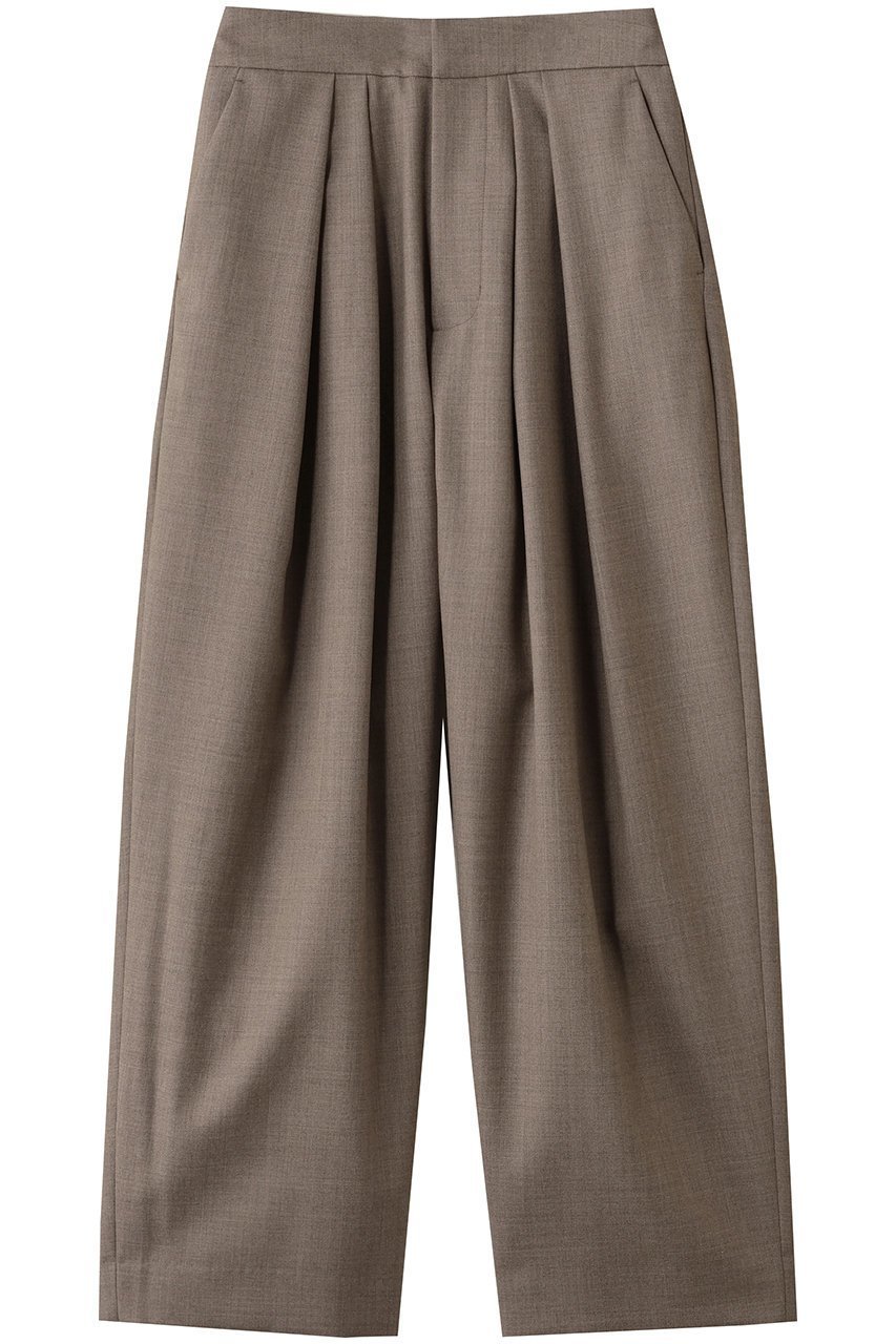 【サクラ/SACRA】のウーステッドサージパンツ 人気、トレンドファッション・服の通販 founy(ファニー) 　ファッション　Fashion　レディースファッション　Fashion for Women　パンツ　Pants & Trousers　2025年　2025　2025-2026秋冬・A/W　Autumn/Winter 2025–26 AW25–26　テーパード　Tapered, Tapered Pants　マニッシュ　Mannish, Boyish　メランジ　Melange, Mixed Yarn　ワイド　Wide, Wide Fit　エレガント 上品　Elegant　A/W・秋冬　Autumn/Winter　 other-1|ID: prp329100004651025 ipo3291000000033602973