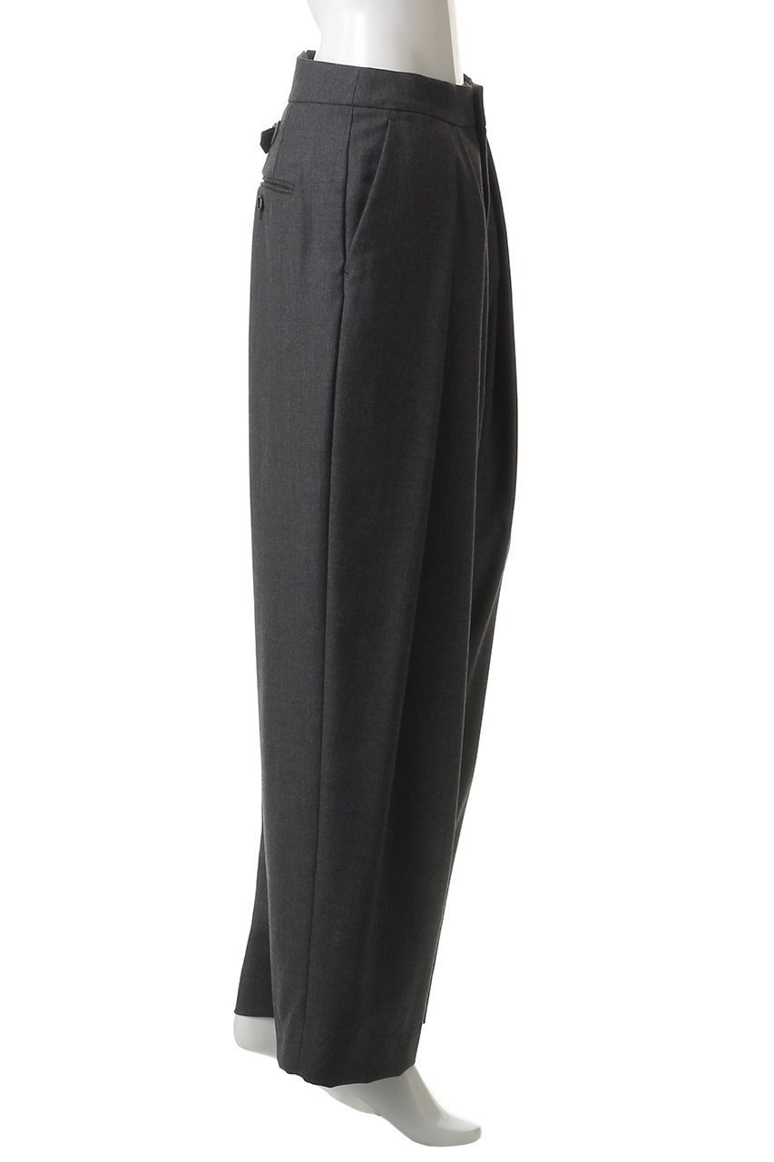 【サクラ/SACRA】のウーステッドサージパンツ 人気、トレンドファッション・服の通販 founy(ファニー) 　ファッション　Fashion　レディースファッション　Fashion for Women　パンツ　Pants & Trousers　2025年　2025　2025-2026秋冬・A/W　Autumn/Winter 2025–26 AW25–26　テーパード　Tapered, Tapered Pants　マニッシュ　Mannish, Boyish　メランジ　Melange, Mixed Yarn　ワイド　Wide, Wide Fit　エレガント 上品　Elegant　A/W・秋冬　Autumn/Winter　other-3|ID: prp329100004651025 ipo3291000000033602977