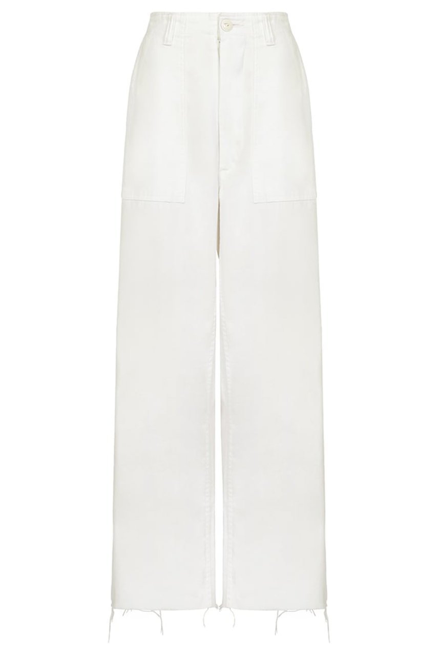 【マディソンブルー/MADISONBLUE】のFATIGUE PANTS L.oz BS ファティーグパンツ インテリア・キッズ・メンズ・レディースファッション・服の通販 founy(ファニー) 　ファッション　Fashion　レディースファッション　Fashion for Women　パンツ　Pants & Trousers　2025年　2025　2025-2026秋冬・A/W　Autumn/Winter 2025–26 AW25–26　カットオフ　Cut-Off Design　サテン　Satin, Glossy Fabric　ストーン　Stone, Gem-Like　バランス　Balance, Style Balance　ボトム　Bottoms, Lower Wear　ルーズ　Loose, Oversized　A/W・秋冬　Autumn/Winter　ホワイト|ID: prp329100004651028 ipo3291000000033603002