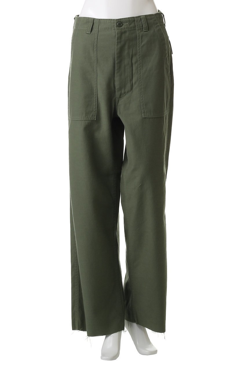 【マディソンブルー/MADISONBLUE】のFATIGUE PANTS L.oz BS ファティーグパンツ 人気、トレンドファッション・服の通販 founy(ファニー) 　ファッション　Fashion　レディースファッション　Fashion for Women　パンツ　Pants & Trousers　2025年　2025　2025-2026秋冬・A/W　Autumn/Winter 2025–26 AW25–26　カットオフ　Cut-Off Design　サテン　Satin, Glossy Fabric　ストーン　Stone, Gem-Like　バランス　Balance, Style Balance　ボトム　Bottoms, Lower Wear　ルーズ　Loose, Oversized　A/W・秋冬　Autumn/Winter　other-2|ID: prp329100004651028 ipo3291000000033603004