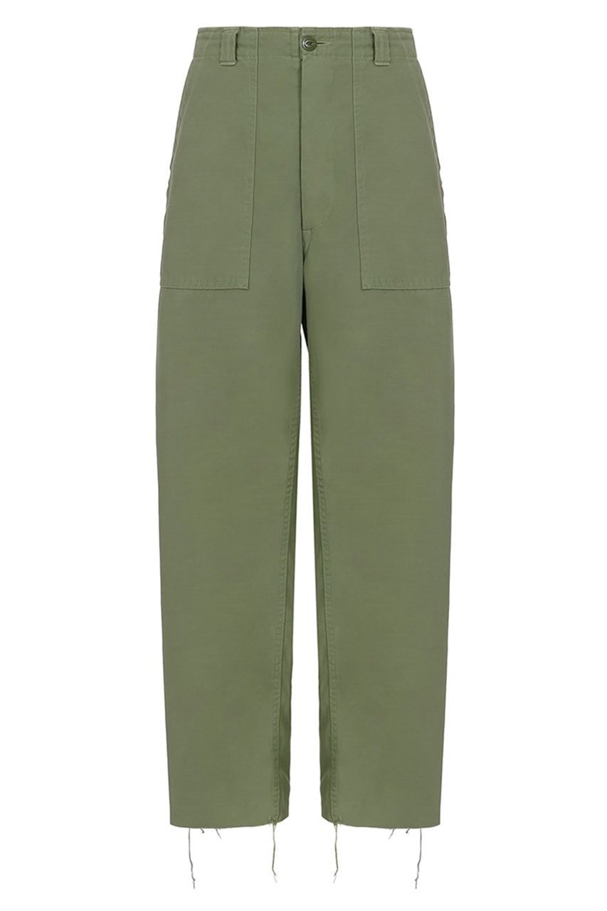 【マディソンブルー/MADISONBLUE】のFATIGUE PANTS L.oz BS ファティーグパンツ インテリア・キッズ・メンズ・レディースファッション・服の通販 founy(ファニー) 　ファッション　Fashion　レディースファッション　Fashion for Women　パンツ　Pants & Trousers　カットオフ　Cut-Off Design　サテン　Satin, Glossy Fabric　ストーン　Stone, Gem-Like　バランス　Balance, Style Balance　ボトム　Bottoms, Lower Wear　ルーズ　Loose, Oversized　カーキ|ID: prp329100004651028 ipo3291000000035967375