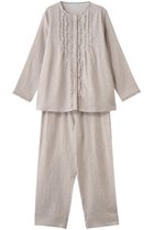 【キッドブルー/KID BLUE】の25オータムWガーゼパジャマ 人気、トレンドファッション・服の通販 founy(ファニー) ファッション Fashion レディースファッション Fashion for Women 2025年 2025 2025-2026秋冬・A/W Autumn/Winter 2025–26 AW25–26 オータム Autumn Fashion ダブル Double, Double-Breasted パジャマ Pajamas, Sleepwear フリル Frill, Ruffle ボックス Boxy, Box Shape リラックス Relax, Relaxed Fit A/W・秋冬 Autumn/Winter thumbnail サンドベージュ|ID: prp329100004651032 ipo3291000000033603032
