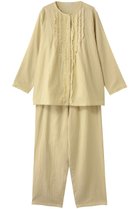 【キッドブルー/KID BLUE】の25オータムWガーゼパジャマ 人気、トレンドファッション・服の通販 founy(ファニー) ファッション Fashion レディースファッション Fashion for Women 2025年 2025 2025-2026秋冬・A/W Autumn/Winter 2025–26 AW25–26 オータム Autumn Fashion ダブル Double, Double-Breasted パジャマ Pajamas, Sleepwear フリル Frill, Ruffle ボックス Boxy, Box Shape リラックス Relax, Relaxed Fit A/W・秋冬 Autumn/Winter thumbnail イエロー|ID: prp329100004651032 ipo3291000000033603033