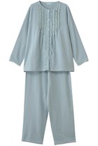 【キッドブルー/KID BLUE】の25オータムWガーゼパジャマ 人気、トレンドファッション・服の通販 founy(ファニー) ファッション Fashion レディースファッション Fashion for Women 2025年 2025 2025-2026秋冬・A/W Autumn/Winter 2025–26 AW25–26 オータム Autumn Fashion ダブル Double, Double-Breasted パジャマ Pajamas, Sleepwear フリル Frill, Ruffle ボックス Boxy, Box Shape リラックス Relax, Relaxed Fit A/W・秋冬 Autumn/Winter thumbnail サックス|ID: prp329100004651032 ipo3291000000033603034
