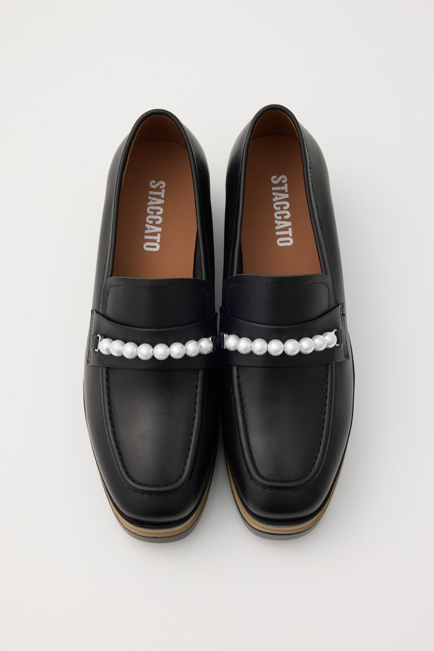 【スタッカート/STACCATO】のパールチェーンプラットフォーム 人気、トレンドファッション・服の通販 founy(ファニー) 　ファッション　Fashion　レディースファッション　Fashion for Women　ウェッジ　Wedge Heels　ウッド　Wooden Design　エレガント 上品　Elegant　シューズ　Shoes, Footwear　ストーン　Stone, Gem-Like　チェーン　Chain, Chain Strap　パール　Pearl, Pearl Accent　フラット　Flat, Flat Shoes　厚底　Platform Shoes　定番　Standard, Basic Item　other-2|ID: prp329100004651042 ipo3291000000033603226