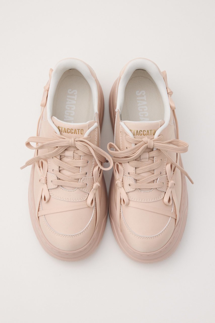 【スタッカート/STACCATO】のラッピングライトフォームスニーカー 人気、トレンドファッション・服の通販 founy(ファニー) 　ファッション　Fashion　レディースファッション　Fashion for Women　スニーカー　Sneakers, Trainers　バランス　Balance, Style Balance　リボン　Ribbon, Bow　レース　Lace, Lace Fabric　人気　Popular, Best Seller　厚底　Platform Shoes　軽量　Lightweight, Ultra Light　other-2|ID: prp329100004651045 ipo3291000000036101733