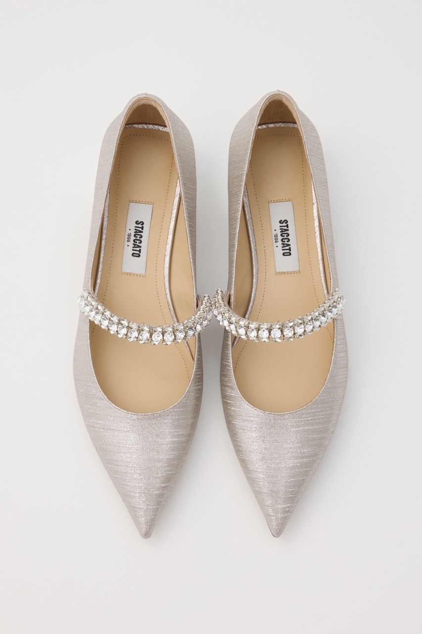 【スタッカート/STACCATO】のシャーロットクリスタルベルトパンプス 人気、トレンドファッション・服の通販 founy(ファニー) 　ファッション　Fashion　レディースファッション　Fashion for Women　ベルト&ウエストマーク　Belts & Waist Accessories　おすすめ　Recommended / Our Picks　シルバー　Silver, Metallic Silver　ストーン　Stone, Gem-Like　ブロック　Block, Solid Block Pattern　エレガント 上品　Elegant　other-2|ID: prp329100004651047 ipo3291000000036101751