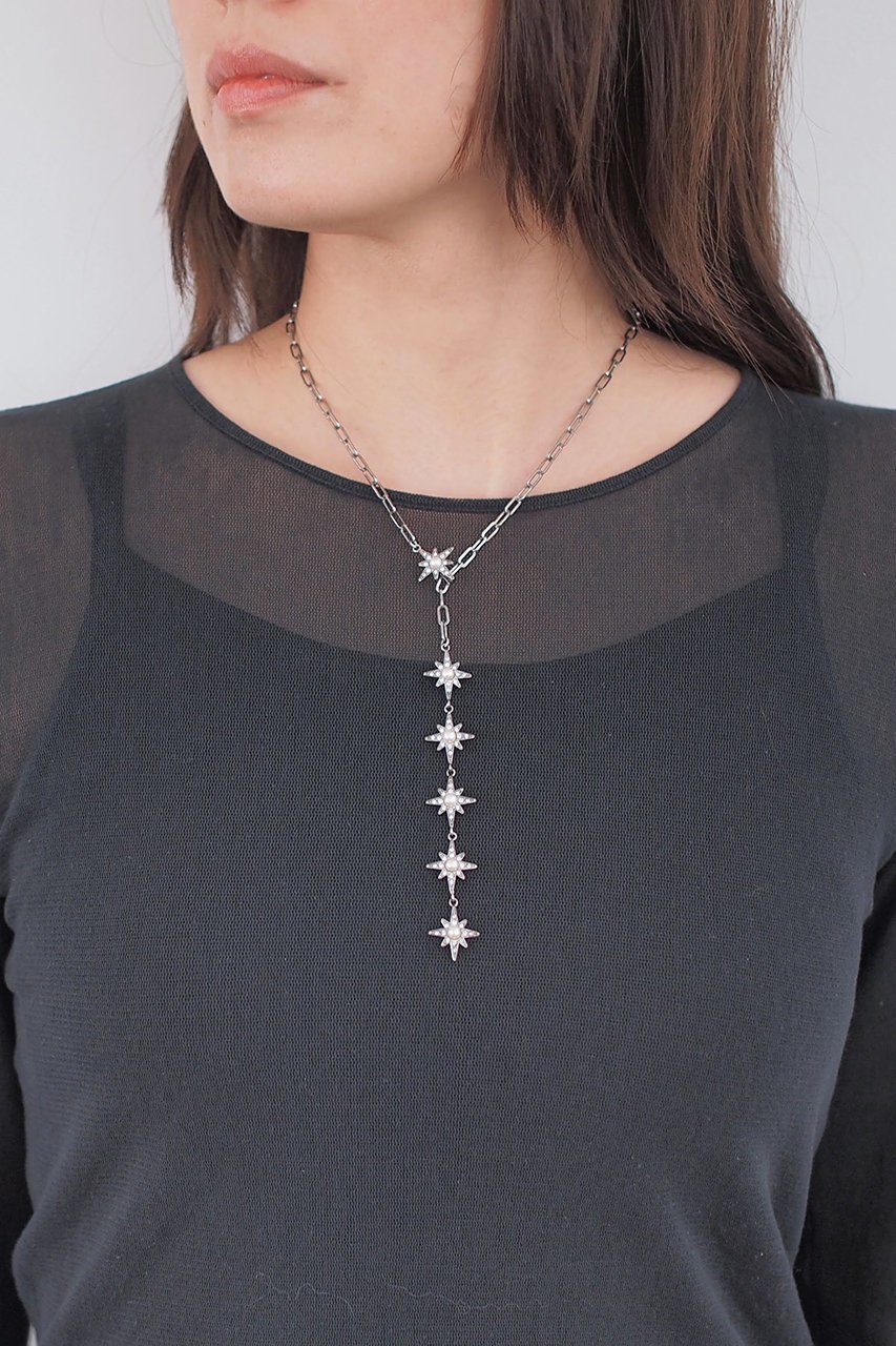 【アデル ビジュー/ADER bijoux】のSTAR chain ラリエット 人気、トレンドファッション・服の通販 founy(ファニー) 　ファッション　Fashion　レディースファッション　Fashion for Women　ジュエリー　Jewelry　ネックレス　Necklaces & Pendants　シャイニー　Shiny, Glossy Finish　チェーン　Chain, Chain Strap　ネックレス　Necklace, Pendant Necklace　パーティ　Party, Party Style　モチーフ　Motif, Design Theme　人気　Popular, Best Seller　定番　Standard, Basic Item　other-5|ID: prp329100004651887 ipo3291000000034463535
