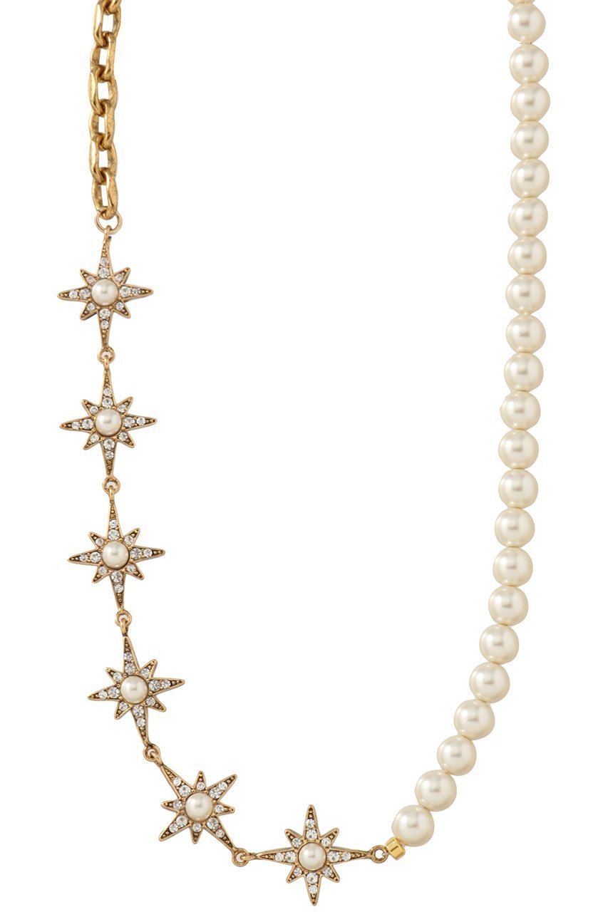 【アデル ビジュー/ADER bijoux】のSTAR pearl short ネックレス インテリア・キッズ・メンズ・レディースファッション・服の通販 founy(ファニー) 　ファッション　Fashion　レディースファッション　Fashion for Women　ジュエリー　Jewelry　ネックレス　Necklaces & Pendants　2025年　2025　2025-2026秋冬・A/W　Autumn/Winter 2025–26 AW25–26　ガラス　Glass, Glassware　クリスタル　Crystal, Swarovski　ショート　Short, Short Length　チェーン　Chain, Chain Strap　ネックレス　Necklace, Pendant Necklace　パール　Pearl, Pearl Accent　モチーフ　Motif, Design Theme　人気　Popular, Best Seller　定番　Standard, Basic Item　A/W・秋冬　Autumn/Winter　ゴールド|ID: prp329100004651889 ipo3291000000033614925