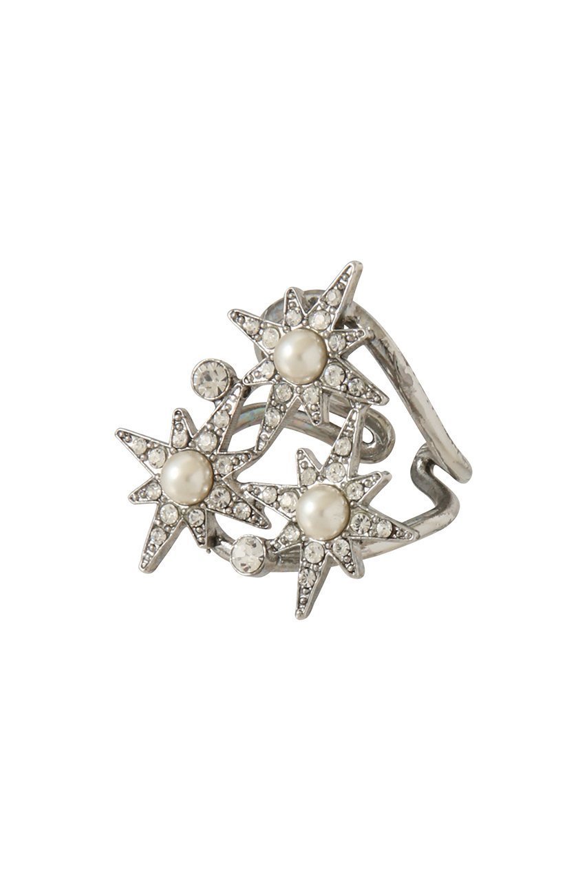 【アデル ビジュー/ADER bijoux】のSTAR triple リング インテリア・キッズ・メンズ・レディースファッション・服の通販 founy(ファニー) 　ファッション　Fashion　レディースファッション　Fashion for Women　ジュエリー　Jewelry　2025年　2025　2025-2026秋冬・A/W　Autumn/Winter 2025–26 AW25–26　ガラス　Glass, Glassware　クリスタル　Crystal, Swarovski　モチーフ　Motif, Design Theme　人気　Popular, Best Seller　定番　Standard, Basic Item　A/W・秋冬　Autumn/Winter　シルバー|ID: prp329100004651890 ipo3291000000033614932