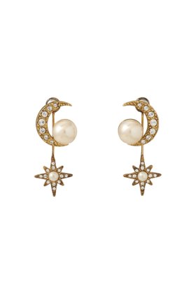 【アデル ビジュー/ADER bijoux】のSTAR moon ピアス 人気、トレンドファッション・服の通販 founy(ファニー) ファッション Fashion レディースファッション Fashion for Women ジュエリー Jewelry ファッションリング Fashion Rings イヤリング・フープ・ドロップタイプ Hoop, Drop & Clip Earrings イヤリング Earrings オケージョン Occasion Wear ガラス Glass, Glassware クリスタル Crystal, Swarovski シンプル Simple, Minimal モチーフ Motif, Design Theme |ID:prp329100004651891