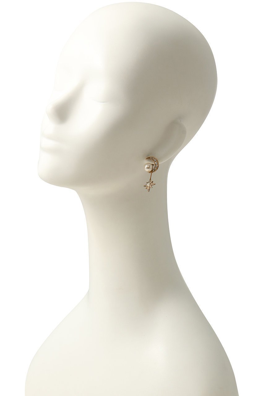 【アデル ビジュー/ADER bijoux】のSTAR moon ピアス 人気、トレンドファッション・服の通販 founy(ファニー) 　ファッション　Fashion　レディースファッション　Fashion for Women　ジュエリー　Jewelry　ファッションリング　Fashion Rings　イヤリング・フープ・ドロップタイプ　Hoop, Drop & Clip Earrings　イヤリング　Earrings　オケージョン　Occasion Wear　ガラス　Glass, Glassware　クリスタル　Crystal, Swarovski　シンプル　Simple, Minimal　モチーフ　Motif, Design Theme　other-2|ID: prp329100004651891 ipo3291000000036242068