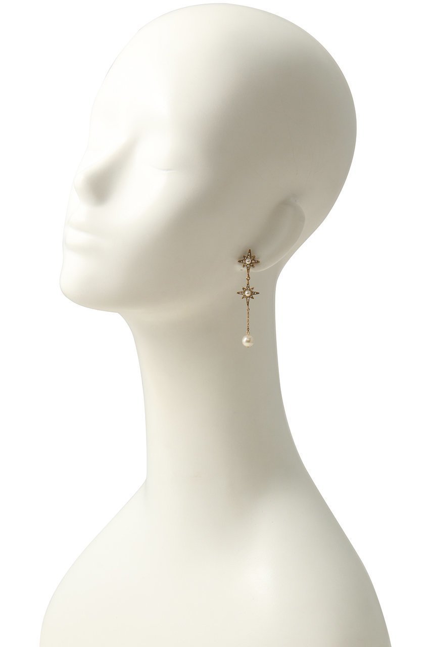 【アデル ビジュー/ADER bijoux】のSTAR pearl long ピアス 人気、トレンドファッション・服の通販 founy(ファニー) 　ファッション　Fashion　レディースファッション　Fashion for Women　ジュエリー　Jewelry　ファッションリング　Fashion Rings　イヤリング・フープ・ドロップタイプ　Hoop, Drop & Clip Earrings　2025年　2025　2025-2026秋冬・A/W　Autumn/Winter 2025–26 AW25–26　イヤリング　Earrings　エレガント 上品　Elegant　ガラス　Glass, Glassware　クリスタル　Crystal, Swarovski　パーティ　Party, Party Style　パール　Pearl, Pearl Accent　モチーフ　Motif, Design Theme　人気　Popular, Best Seller　定番　Standard, Basic Item　A/W・秋冬　Autumn/Winter　other-2|ID: prp329100004651892 ipo3291000000033614944