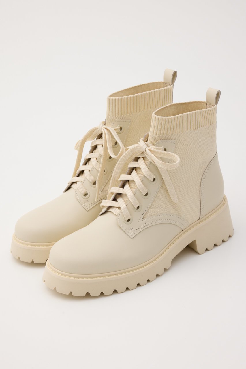 【スタッカート/STACCATO】のリードニットコンビレースアップブーツ インテリア・キッズ・メンズ・レディースファッション・服の通販 founy(ファニー) 　ファッション　Fashion　レディースファッション　Fashion for Women　スニーカー　Sneakers, Trainers　トレンド　Trend, Trending Now　フォルム　Silhouette, Form　人気　Popular, Best Seller　ホワイト|ID: prp329100004651918 ipo3291000000036135117