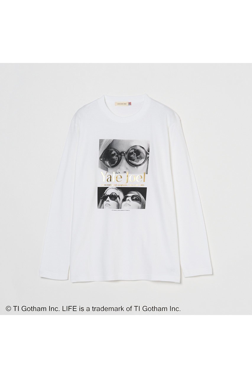 【エリオポール/heliopole】の【GOOD ROCK SPEED】LIFE PICTURE COLLECTION ロングスリーブシャツ インテリア・キッズ・メンズ・レディースファッション・服の通販 founy(ファニー) 　ファッション　Fashion　レディースファッション　Fashion for Women　トップス・カットソー　Cut & Sew Tops　シャツ・ブラウス・オフィスカジュアル　Elegant Blouses & Button-Ups　ロングTシャツ・Tシャツ　Longline T-Shirts & Tees　カットソー・ベーシックTシャツ　Cut-and-Sewn Tops / Stretch Tees & Basics　カットソー　Cut and Sewn Top　グラフィック　Graphic, Graphic Design　スリーブ　Sleeve, Long Sleeve / Short Sleeve　プリント　Print, Printed Pattern　ロング　Long, Long-Length　新作・新入荷　New Arrivals / New In　ホワイト|ID: prp329100004651931 ipo3291000000033615177