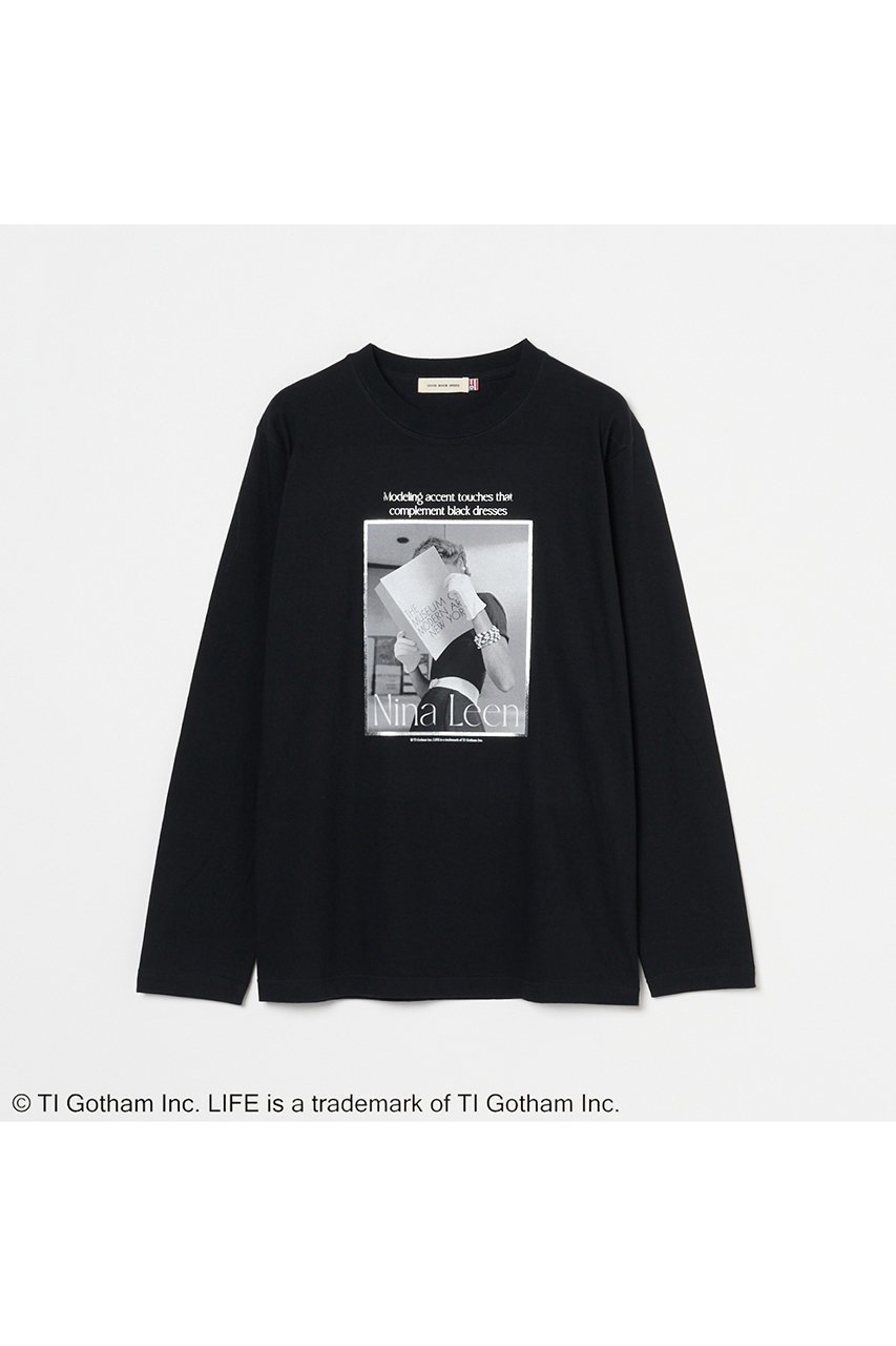 【エリオポール/heliopole】の【GOOD ROCK SPEED】LIFE PICTURE COLLECTION ロングスリーブシャツ インテリア・キッズ・メンズ・レディースファッション・服の通販 founy(ファニー) 　ファッション　Fashion　レディースファッション　Fashion for Women　トップス・カットソー　Cut & Sew Tops　シャツ・ブラウス・オフィスカジュアル　Elegant Blouses & Button-Ups　ロングTシャツ・Tシャツ　Longline T-Shirts & Tees　カットソー・ベーシックTシャツ　Cut-and-Sewn Tops / Stretch Tees & Basics　カットソー　Cut and Sewn Top　グラフィック　Graphic, Graphic Design　スリーブ　Sleeve, Long Sleeve / Short Sleeve　プリント　Print, Printed Pattern　ロング　Long, Long-Length　新作・新入荷　New Arrivals / New In　ブラック|ID: prp329100004651931 ipo3291000000033615179