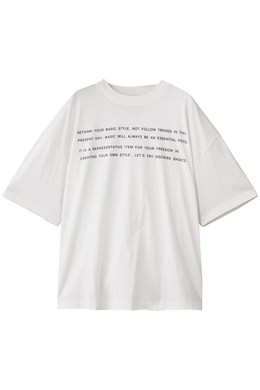【アンスクリア/INSCRIRE】のBasic プリント ルーズ フィット Tシャツ 人気、トレンドファッション・服の通販 founy(ファニー) 　ファッション　Fashion　レディースファッション　Fashion for Women　トップス・カットソー　Cut & Sew Tops　シャツ・ブラウス・オフィスカジュアル　Elegant Blouses & Button-Ups　ロングTシャツ・Tシャツ　Longline T-Shirts & Tees　カットソー・ベーシックTシャツ　Cut-and-Sewn Tops / Stretch Tees & Basics　2025年　2025　2025-2026秋冬・A/W　Autumn/Winter 2025–26 AW25–26　ショート　Short, Short Length　スラックス　Slacks, Dress Pants　スリーブ　Sleeve, Long Sleeve / Short Sleeve　デニム　Denim, Jeans Material　フィット　Fit, Slim Fit　プリント　Print, Printed Pattern　ルーズ　Loose, Oversized　A/W・秋冬　Autumn/Winter　 other-1|ID: prp329100004651935 ipo3291000000033615201