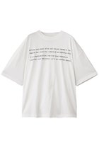 【アンスクリア/INSCRIRE】のBasic プリント ルーズ フィット Tシャツ ホワイト|ID:prp329100004651935