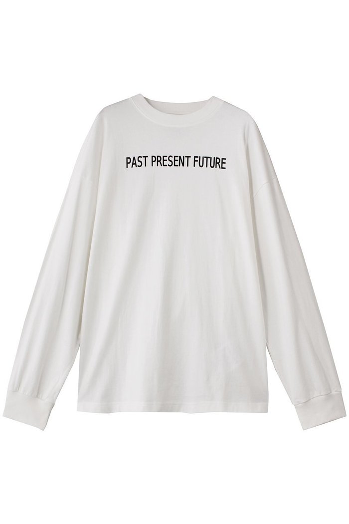 【アンスクリア/INSCRIRE】のPAST PRESENT FURTURE ロング スリーブ ルーズ フィット インテリア・キッズ・メンズ・レディースファッション・服の通販 founy(ファニー) https://founy.com/ ファッション Fashion レディースファッション Fashion for Women トップス・カットソー Cut & Sew Tops シャツ・ブラウス・オフィスカジュアル Elegant Blouses & Button-Ups ロングTシャツ・Tシャツ Longline T-Shirts & Tees カットソー・ベーシックTシャツ Cut-and-Sewn Tops / Stretch Tees & Basics 2025年 2025 2025-2026秋冬・A/W Autumn/Winter 2025–26 AW25–26 スリーブ Sleeve, Long Sleeve / Short Sleeve フィット Fit, Slim Fit フロント Front, Front Design ルーズ Loose, Oversized ロング Long, Long-Length A/W・秋冬 Autumn/Winter |ID: prp329100004651937 ipo3291000000033615210